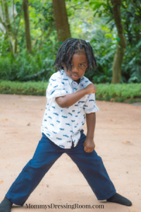 Zion posing